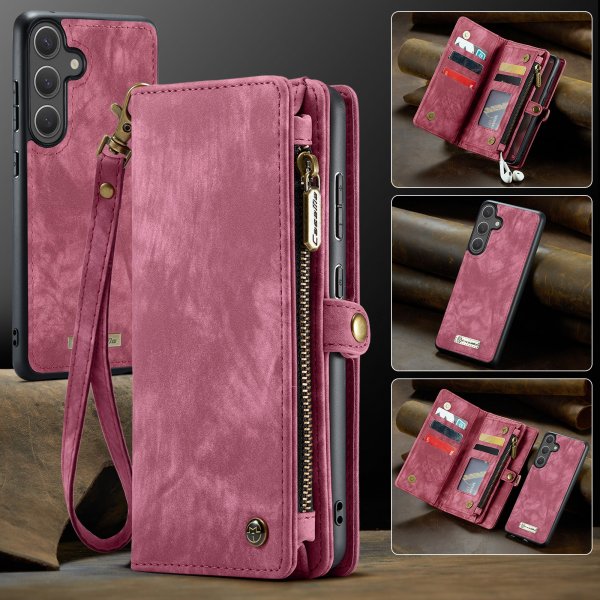 CaseMe Samsung Galaxy S25 FE Etui 008 Series Avtakbart Deksel Rød