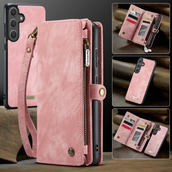 CaseMe Samsung Galaxy S25 FE Etui 008 Series Avtakbart Deksel Rosa