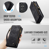 CaseMe Samsung Galaxy S25 FE Etui 008 Series Avtakbart Deksel Svart