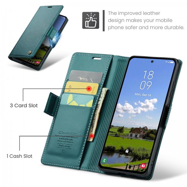 CaseMe Samsung Galaxy S25 FE Etui 023 Series Grønn