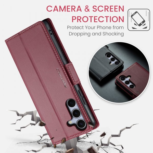CaseMe Samsung Galaxy S25 FE Etui 023 Series Rød