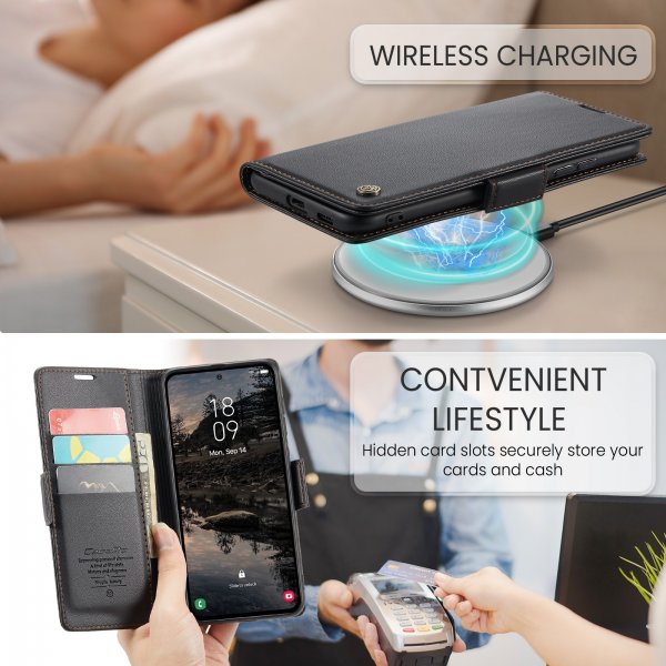 CaseMe Samsung Galaxy S25 FE Etui 023 Series Svart