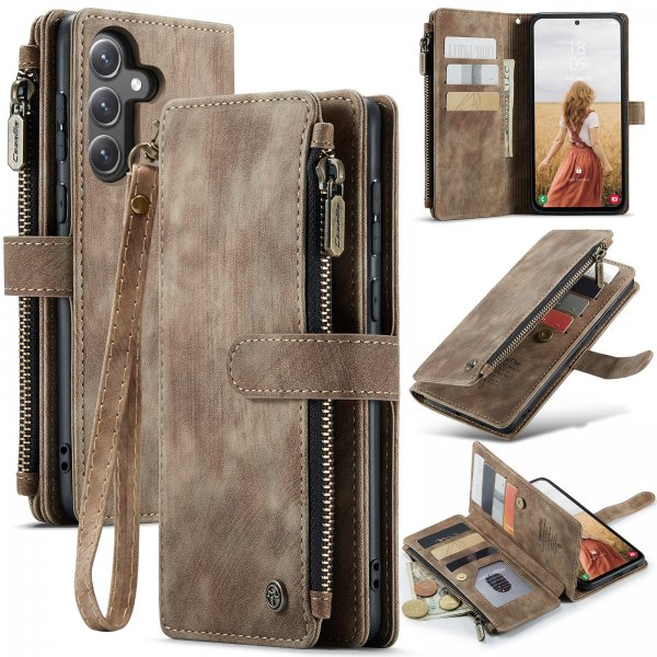 CaseMe Samsung Galaxy S25 FE Etui C30 Series Brun