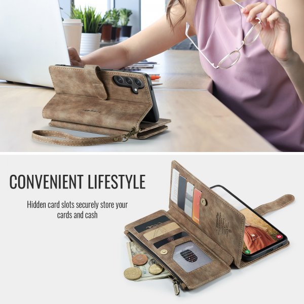 CaseMe Samsung Galaxy S25 FE Etui C30 Series Brun