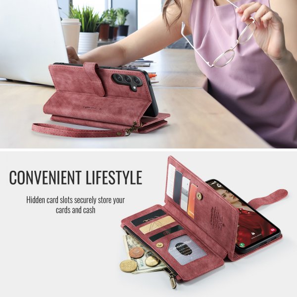 CaseMe Samsung Galaxy S25 FE Etui C30 Series Rød