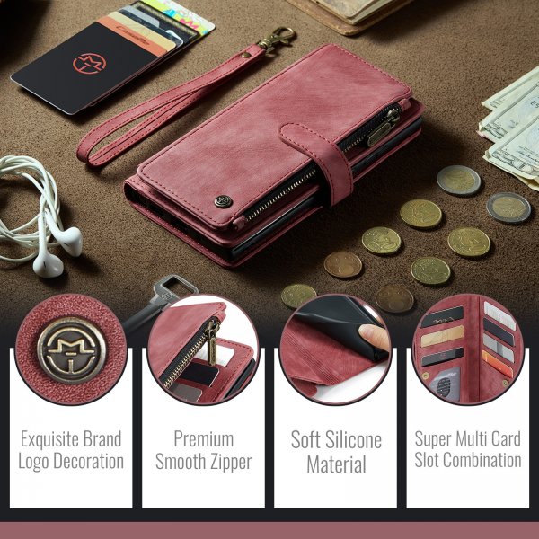 CaseMe Samsung Galaxy S25 FE Etui C30 Series Rød