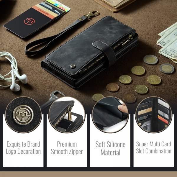 CaseMe Samsung Galaxy S25 FE Etui C30 Series Svart