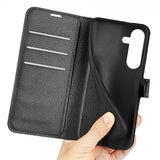 Samsung Galaxy S25 FE Etui Litchi Svart