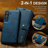 Dg.Ming Samsung Galaxy S25 FE Etui Avtagbart Deksel Blå