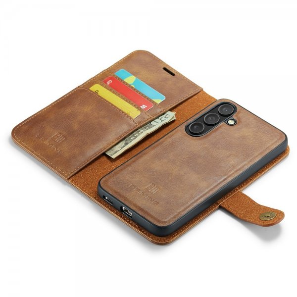 Dg.Ming Samsung Galaxy S25 FE Etui Avtagbart Deksel Brun