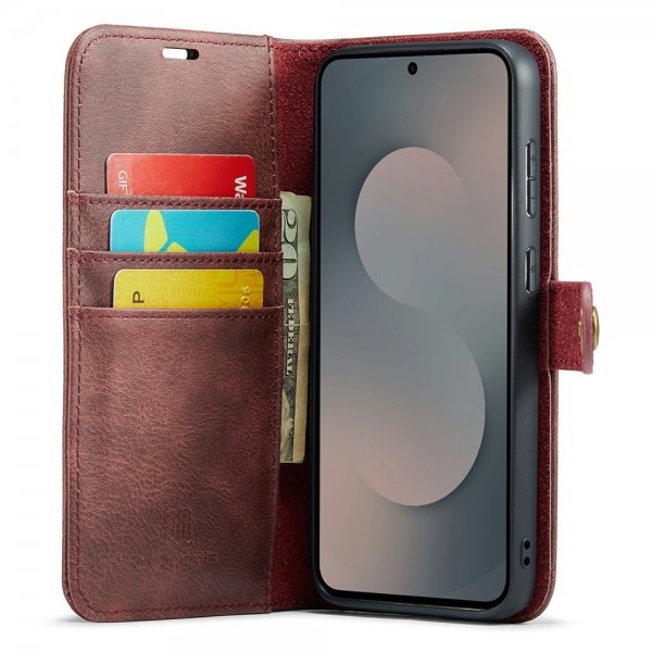 Dg.Ming Samsung Galaxy S25 FE Etui Avtagbart Deksel Rød