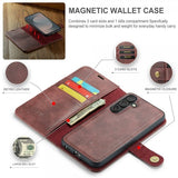 Dg.Ming Samsung Galaxy S25 FE Etui Avtagbart Deksel Rød