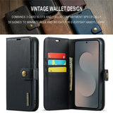Dg.Ming Samsung Galaxy S25 FE Etui Avtagbart Deksel Svart