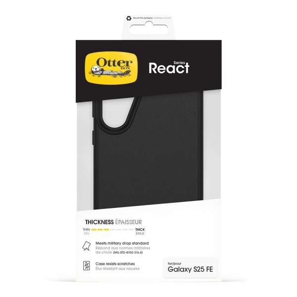 Otterbox Samsung Galaxy S25 FE Deksel React Svart