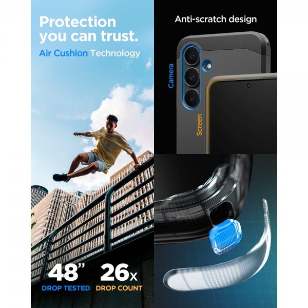 Spigen Samsung Galaxy S25 FE Deksel Tough Armor MagFit Svart