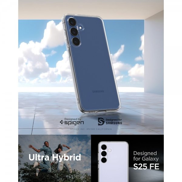 Spigen Samsung Galaxy S25 FE Deksel Ultra Hybrid Crystal Clear