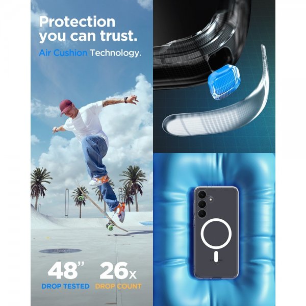Spigen Samsung Galaxy S25 FE Deksel Ultra Hybrid MagFit Clear White