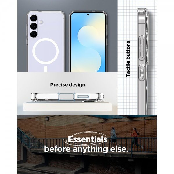 Spigen Samsung Galaxy S25 FE Deksel Ultra Hybrid MagFit Clear White