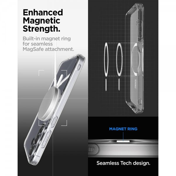 Spigen Samsung Galaxy S25 FE Deksel Ultra Hybrid MagFit Clear White
