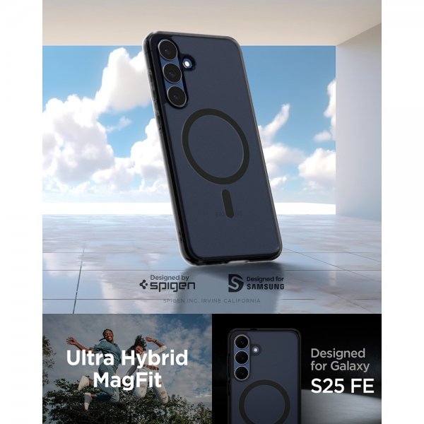 Spigen Samsung Galaxy S25 FE Deksel Ultra Hybrid MagFit Frost Black
