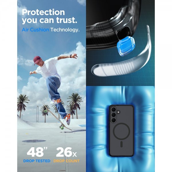 Spigen Samsung Galaxy S25 FE Deksel Ultra Hybrid MagFit Frost Black