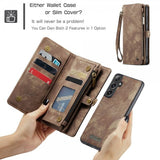 CaseMe Samsung Galaxy S25 Etui 008 Series Avtakbart Deksel Brun