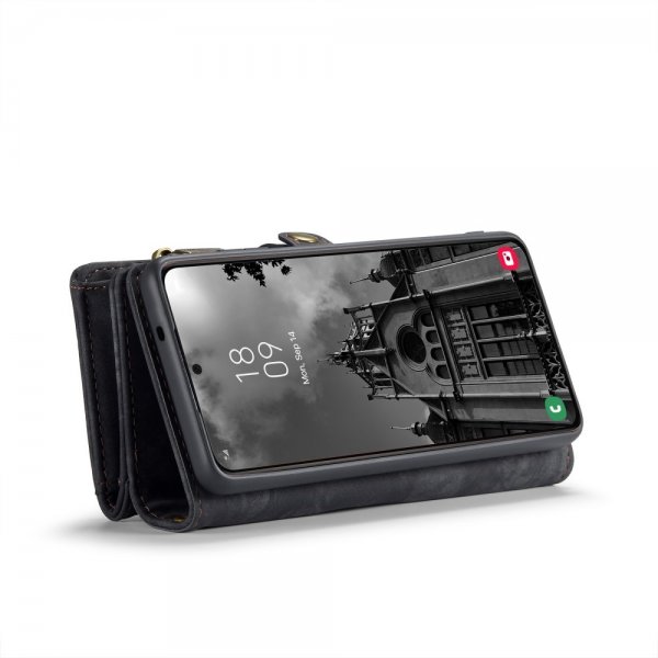 CaseMe Samsung Galaxy S25 Etui 008 Series Avtakbart Deksel Svart