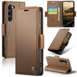CaseMe Samsung Galaxy S24/S25 Etui 023 Series Brun