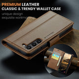 CaseMe Samsung Galaxy S24/S25 Etui 023 Series Brun