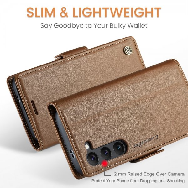 CaseMe Samsung Galaxy S24/S25 Etui 023 Series Brun