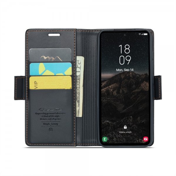 CaseMe Samsung Galaxy S24/S25 Etui 023 Series Svart