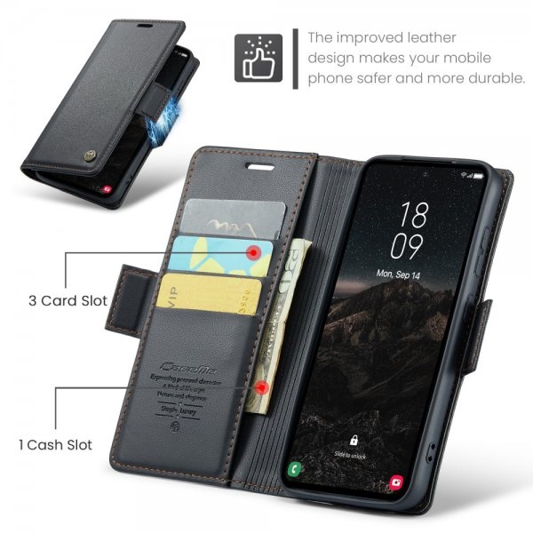 CaseMe Samsung Galaxy S24/S25 Etui 023 Series Svart