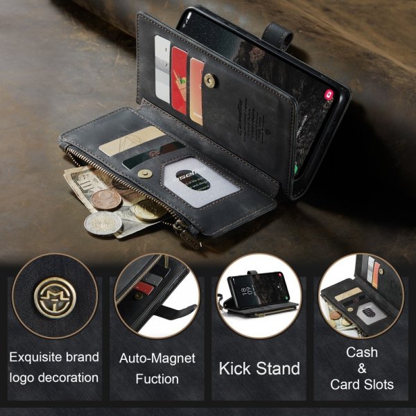 CaseMe Samsung Galaxy S24/S25 Etui C30 Series Svart