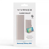 Vivanco Samsung Galaxy S25 Etui Classic Wallet Greige