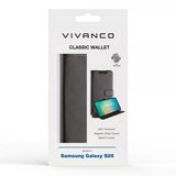 Vivanco Samsung Galaxy S25 Etui Classic Wallet Svart