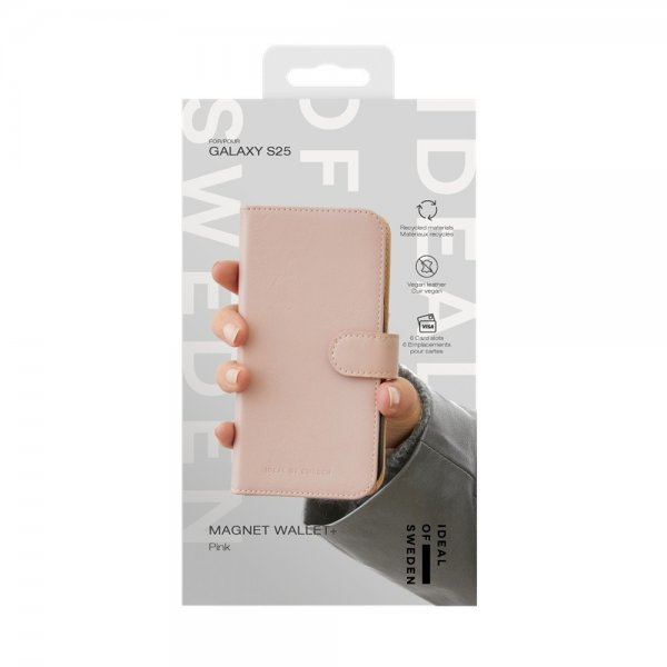 Ideal of Sweden Samsung Galaxy S25 Etui Magnet Wallet+ Rosa