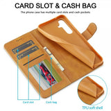 Lc.Imeeke Samsung Galaxy S25 Etui med Kortlomme stativfunksjon Lysebrun