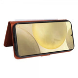 Betopnice Samsung Galaxy S25 Etui Avtagbart Deksel 005 Brun