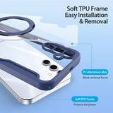 Dux Ducis Samsung Galaxy S25 Etui Skin X Pro Series Kickstand MagSafe Blå
