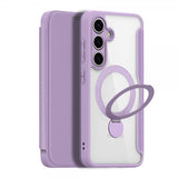 Dux Ducis Samsung Galaxy S25 Etui Skin X Pro Series Kickstand MagSafe Lilla