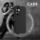 CARE by PanzerGlass Samsung Galaxy S25 Etui Tango Two-in-One Wallet MagSafe Svart