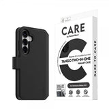 CARE by PanzerGlass Samsung Galaxy S25 Etui Tango Two-in-One Wallet MagSafe Svart