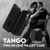 CARE by PanzerGlass Samsung Galaxy S25 Etui Tango Two-in-One Wallet MagSafe Svart
