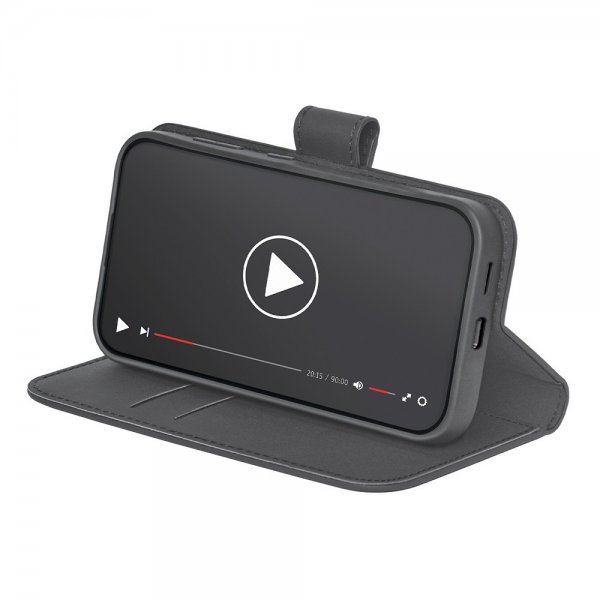 Puro Samsung Galaxy S25 Etui Wallet Stand Svart