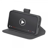 Puro Samsung Galaxy S25 Etui Wallet Stand Svart