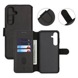 Rvelon Samsung Galaxy S25 Etui Detachable Wallet Case Svart