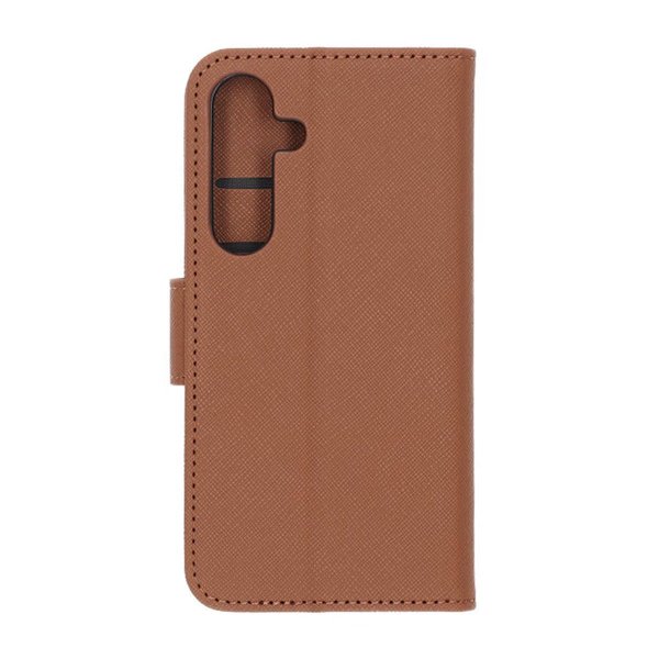 Samsung Galaxy S25 Etui med Kortlomme stativfunksjon Brun