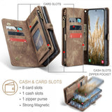 CaseMe Samsung Galaxy S25 Plus Etui 008 Series Avtakbart Deksel Brun
