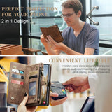 CaseMe Samsung Galaxy S25 Plus Etui 008 Series Avtakbart Deksel Brun
