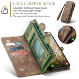 CaseMe Samsung Galaxy S25 Plus Etui 008 Series Avtakbart Deksel Brun